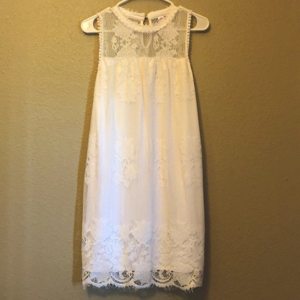 White Lace NoBo Dress